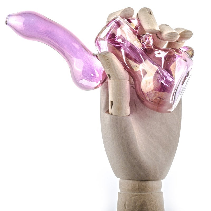 Violet Glass Sherlock Bubbler