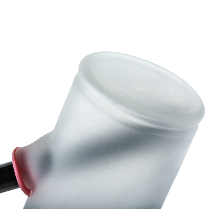 8 Frosted Glass Bottle Bong