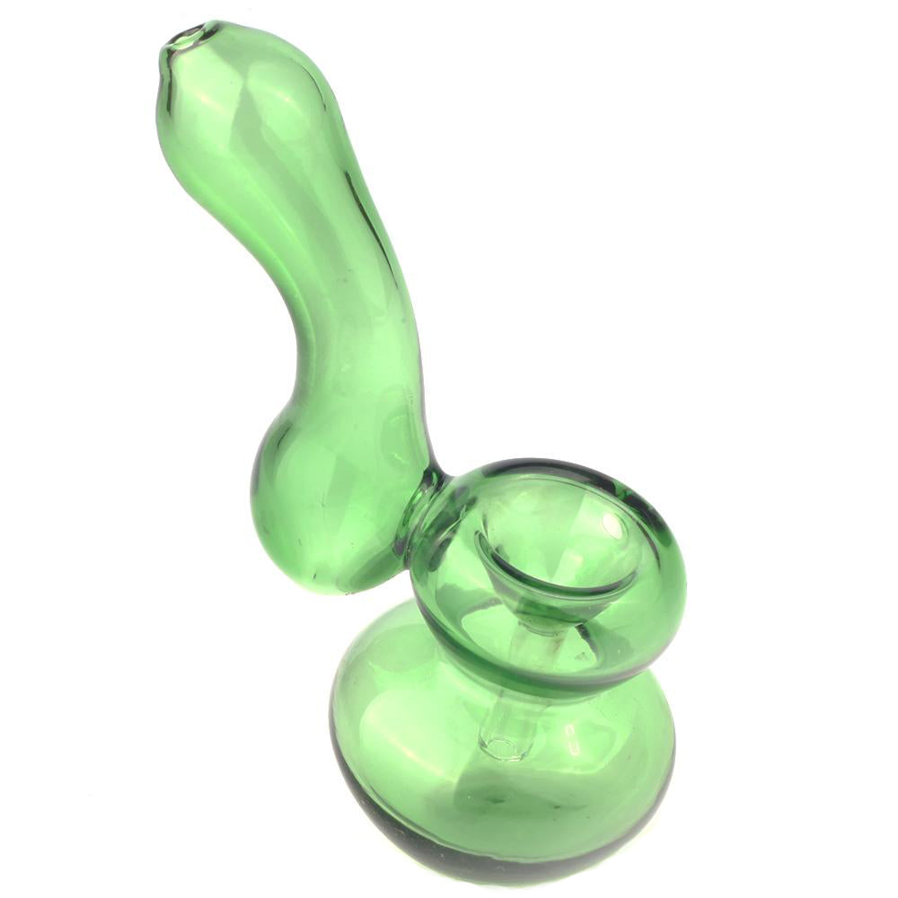 Green Clear Sherlock Bubbler