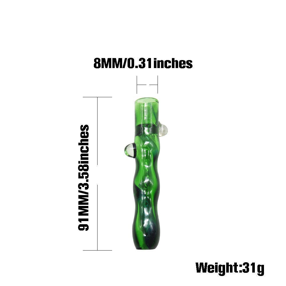 Green Jade One Hitter Glass Pipe