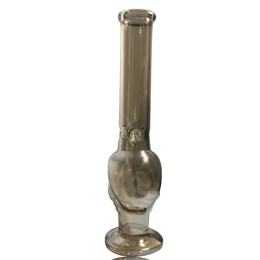 15 Straight Skull Glass Bong