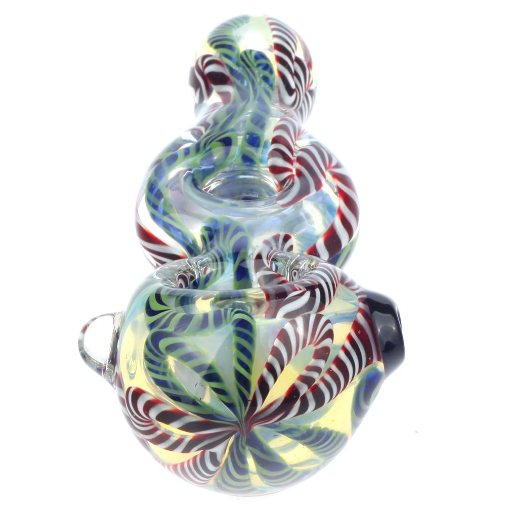 4.7 Fumed Glass Milli Donut Spoon Pipe