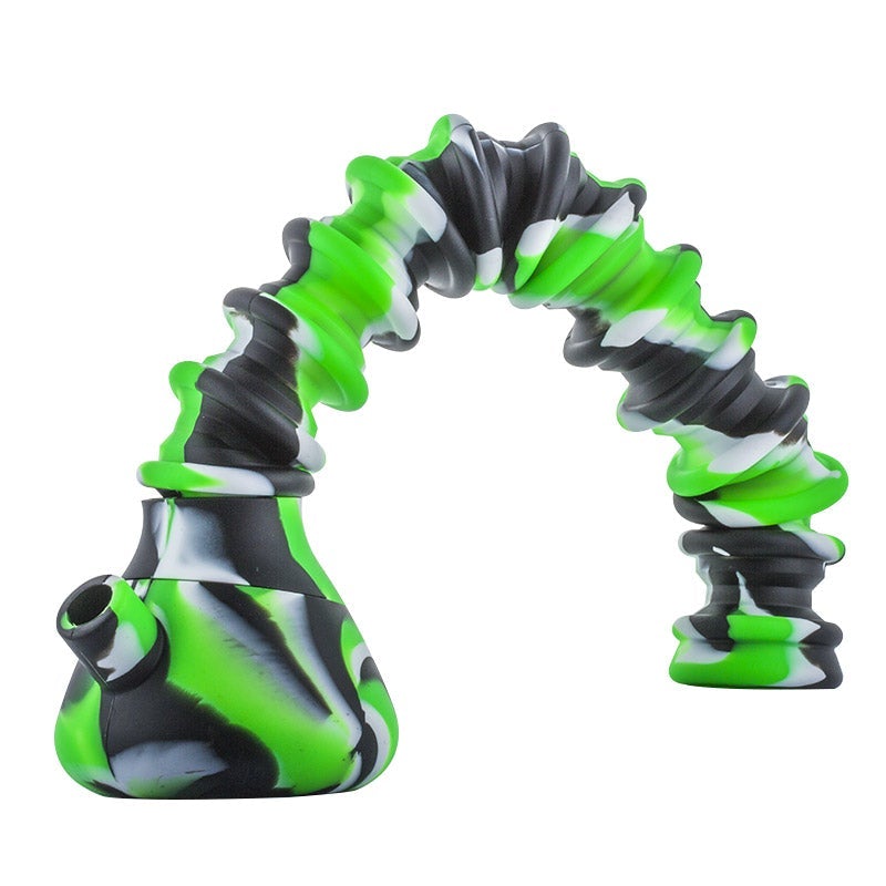 21 Silicone Collapsible Beaker Bong (Random Color)