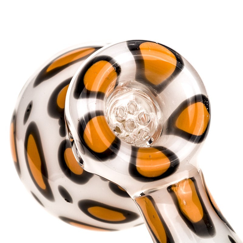 Leopard Print Hammer Glass Bubbler