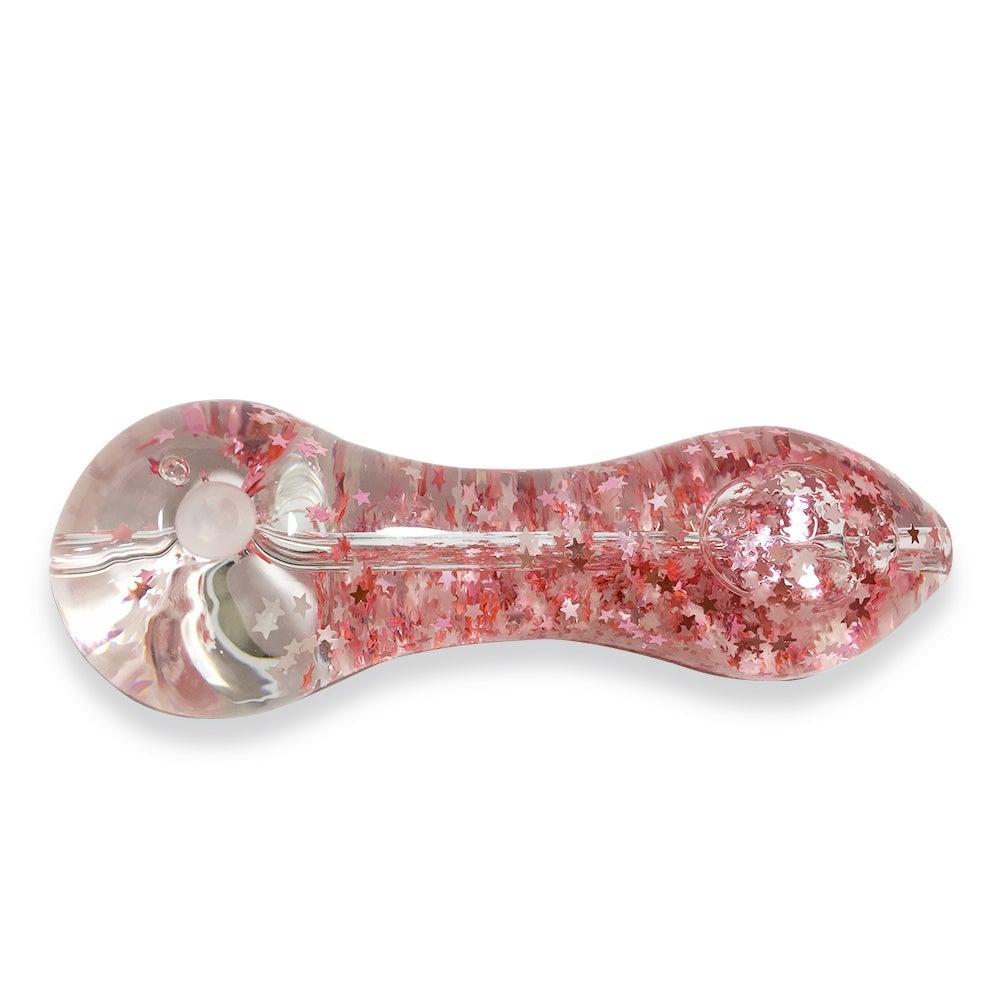 Sparkly Glitter Glass Pipe (Random Color)