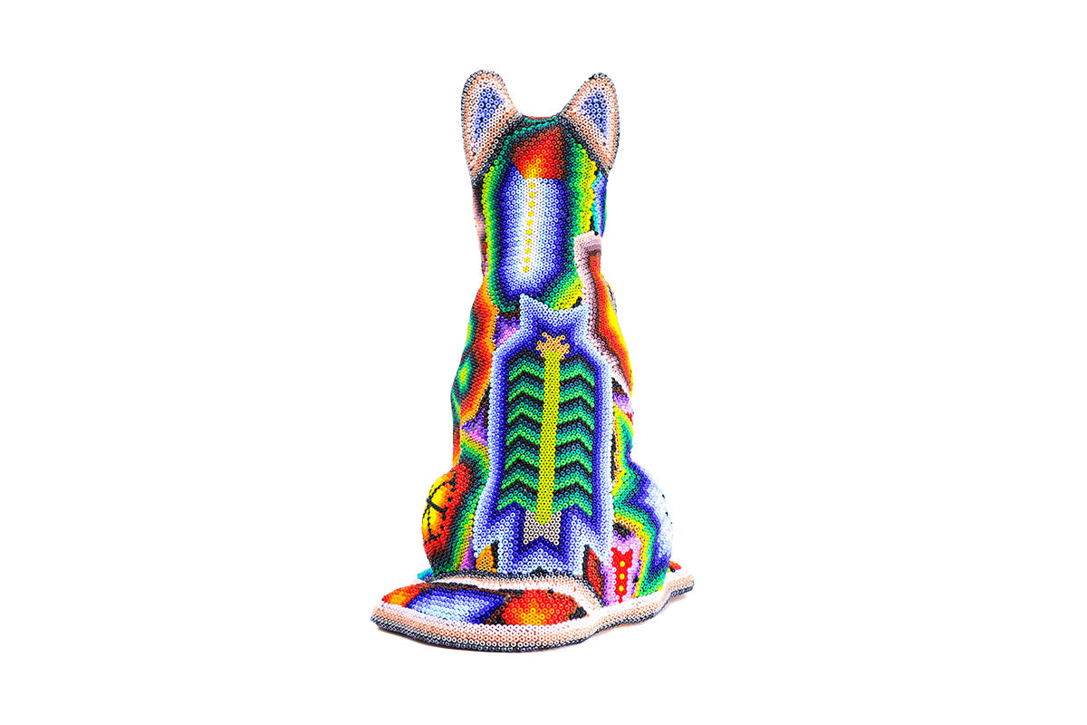 Perro Pastor Alemán - Obra de Arte Huichol