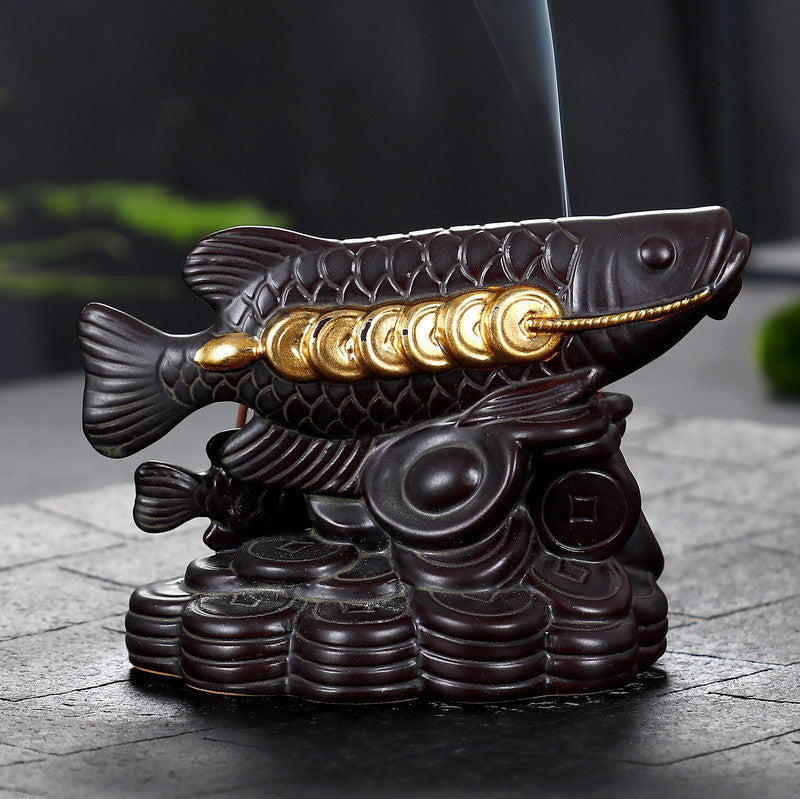 Ceramic Indoor Arowana Decoration