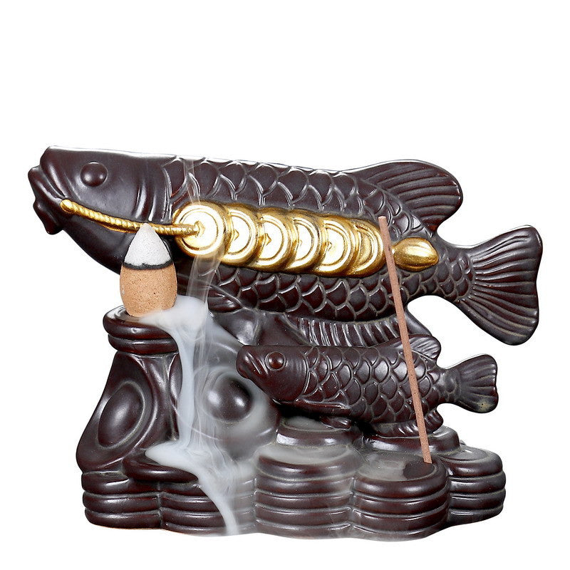 Ceramic Indoor Arowana Decoration