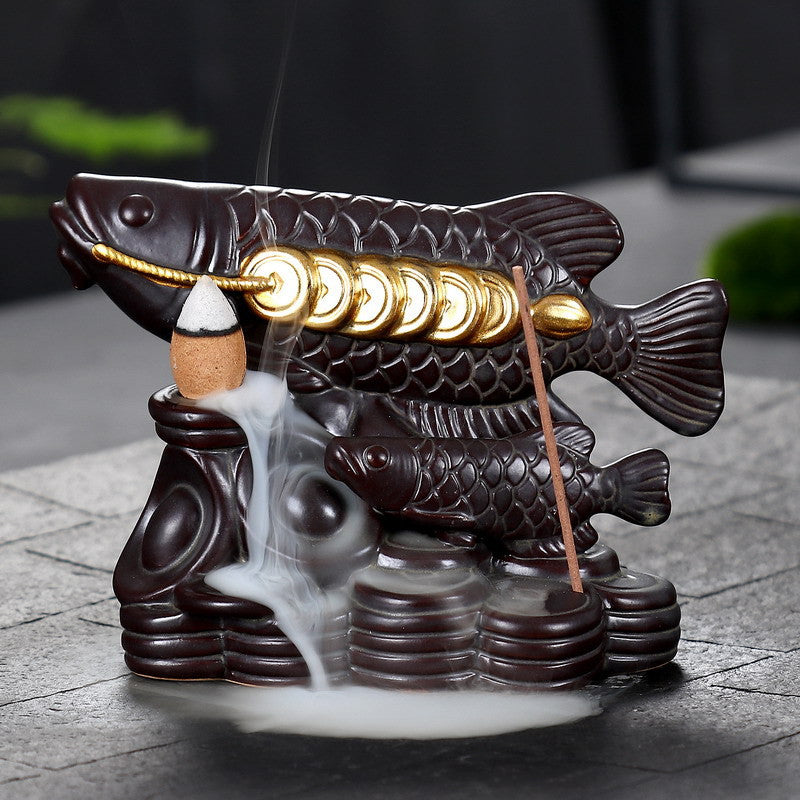 Ceramic Indoor Arowana Decoration