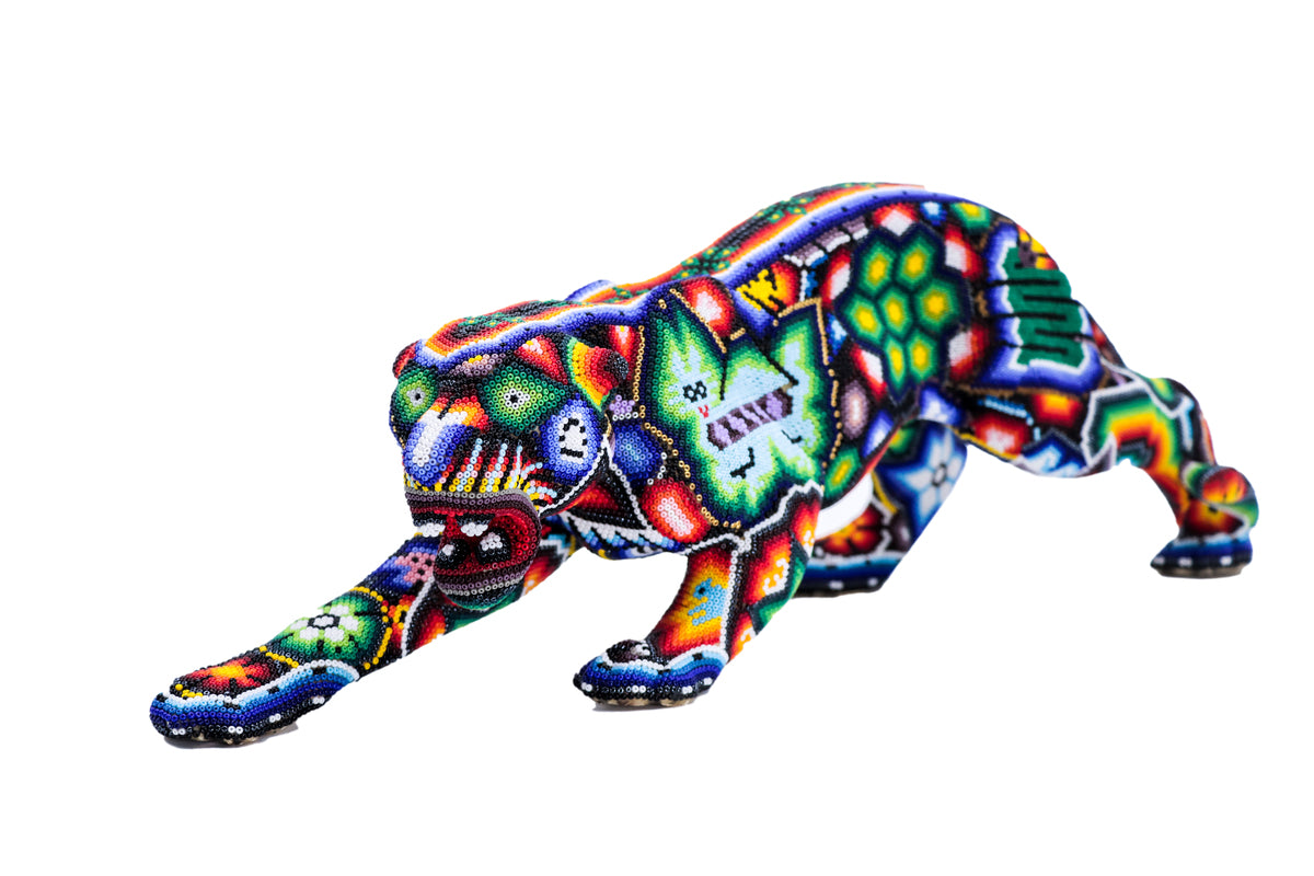 Jaguar – Obra de Arte Huichol