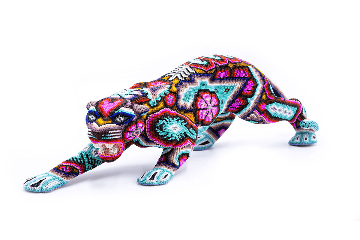 Jaguar – Obra de Arte Huichol