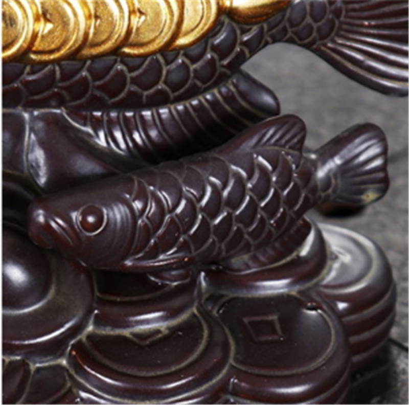 Ceramic Indoor Arowana Decoration