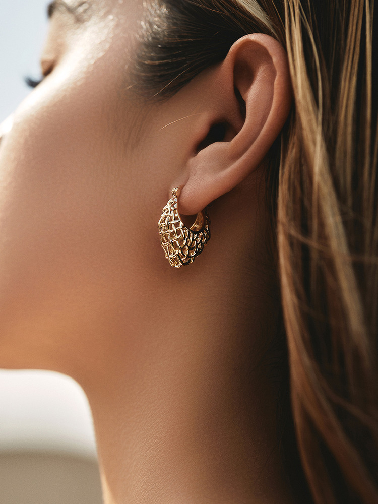 Droplet Mesh Earrings