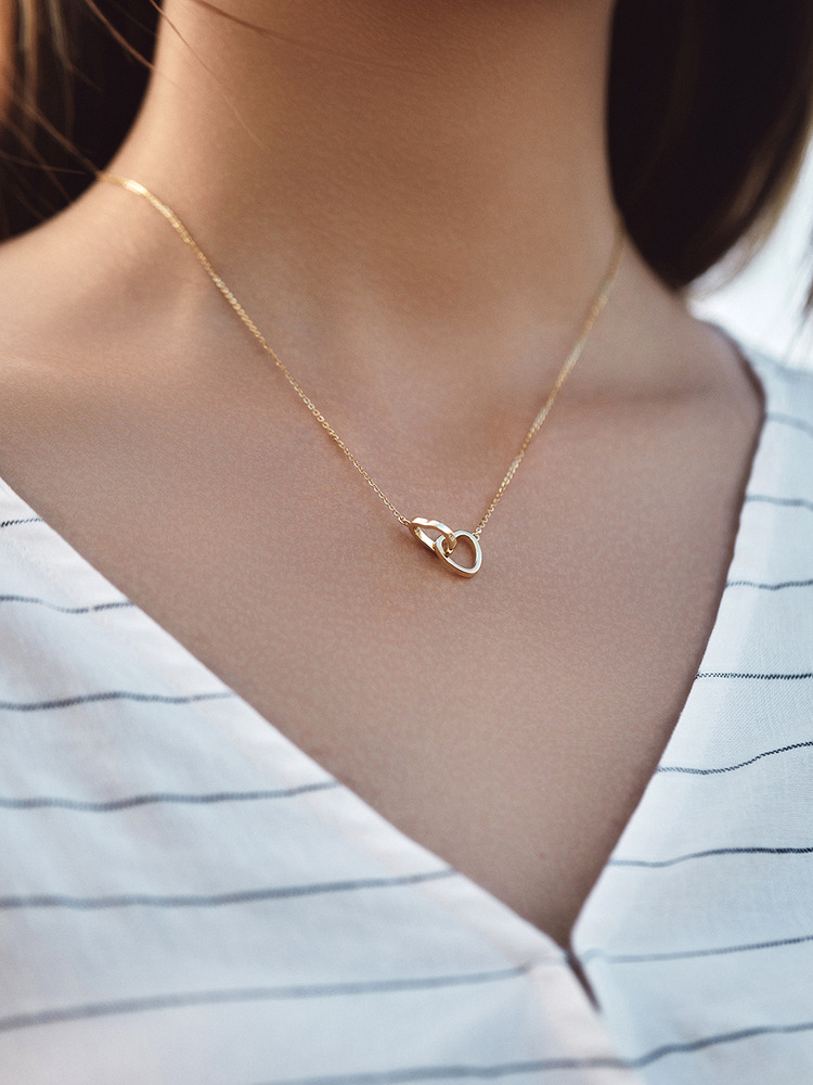 Double Heart Necklace