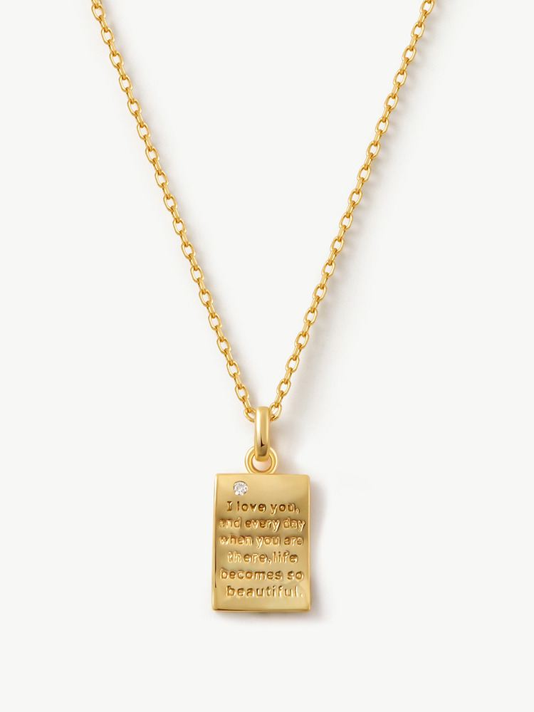 Lover Letter Pendant Necklace