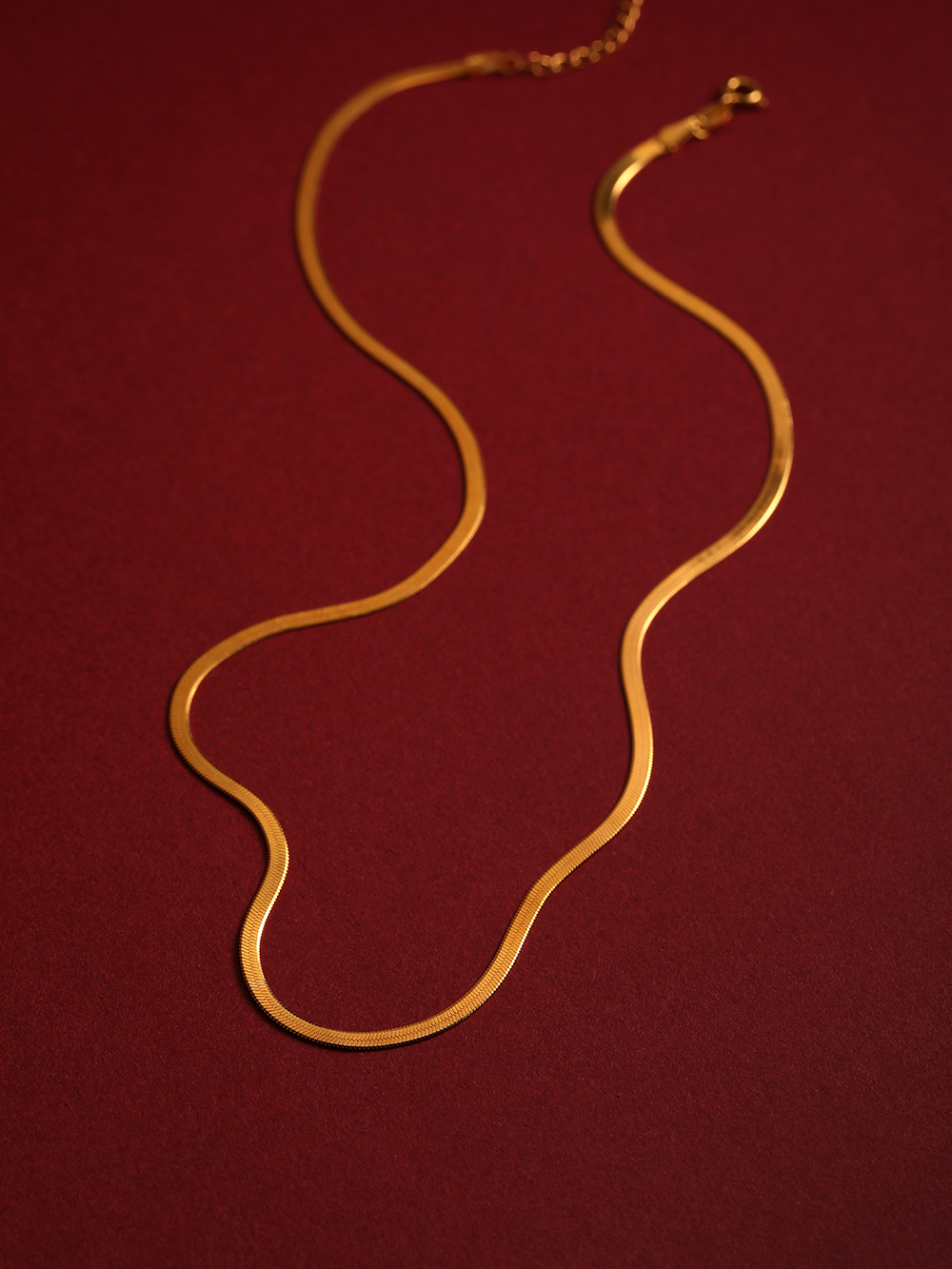 Flat Snake Chain Necklace