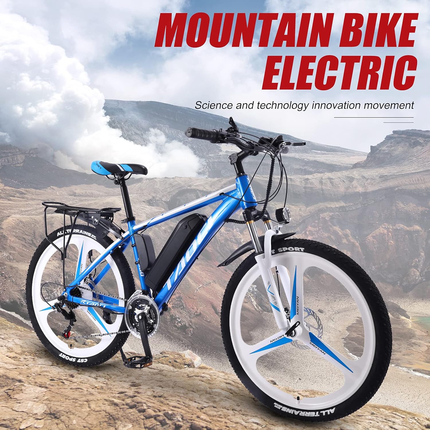 Akez 26, 250w All Terrain E-bike, 36v 13ah Removable Li-ion Battery 21 