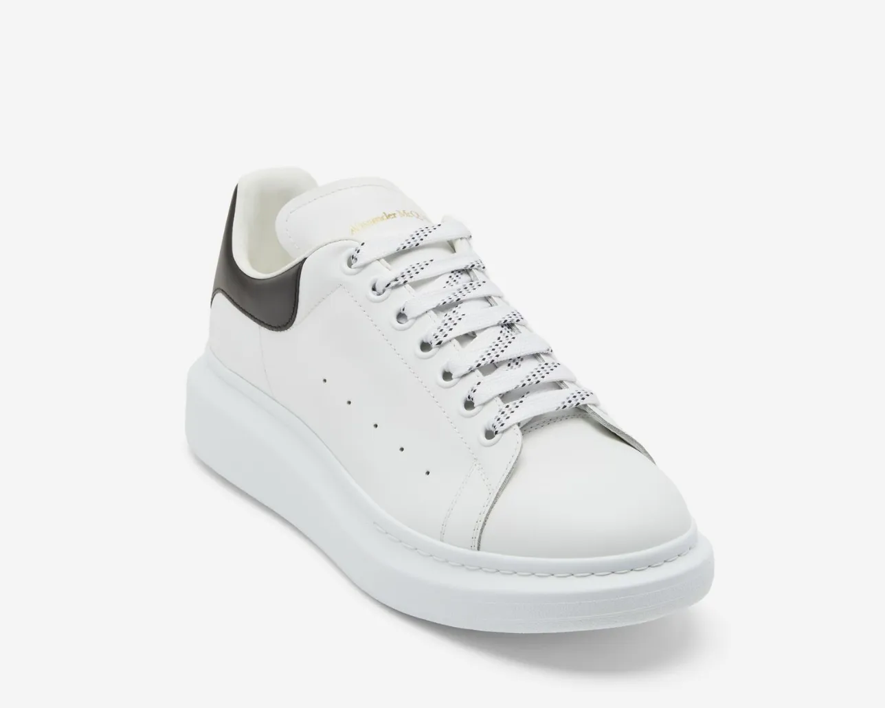 Alexander Mcqueen Men's Oversized Sneaker in White/black - beetsneakers
