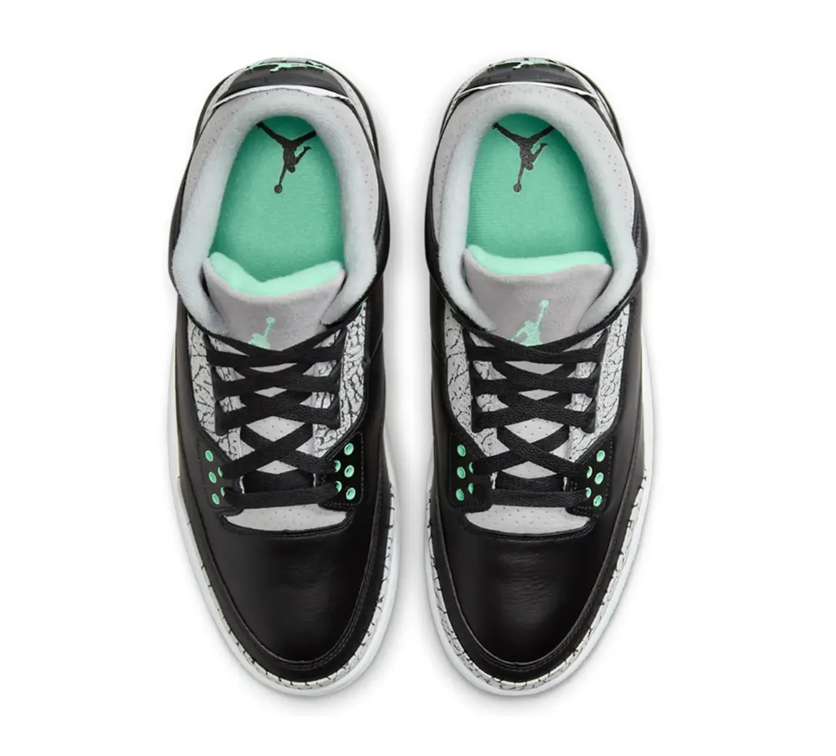 Jordan 3 Retro Green Glow - beetsneakers