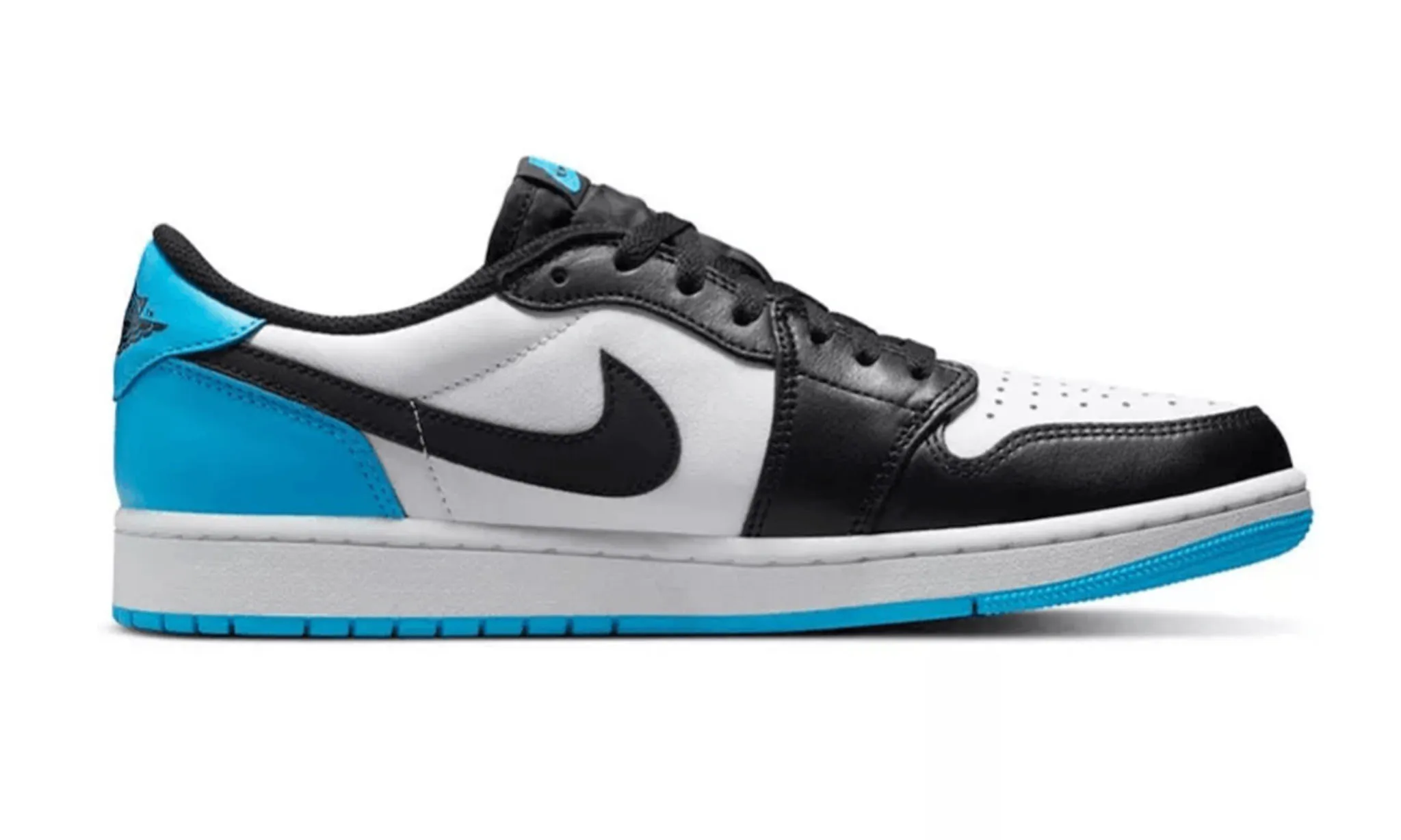 Jordan 1 Retro Low OG Black Dark Powder Blue - beetsneakers