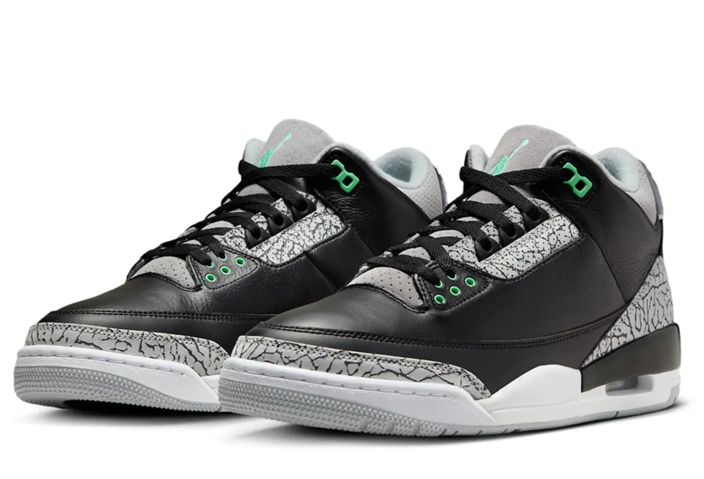 Jordan 3 Retro Green Glow - beetsneakers