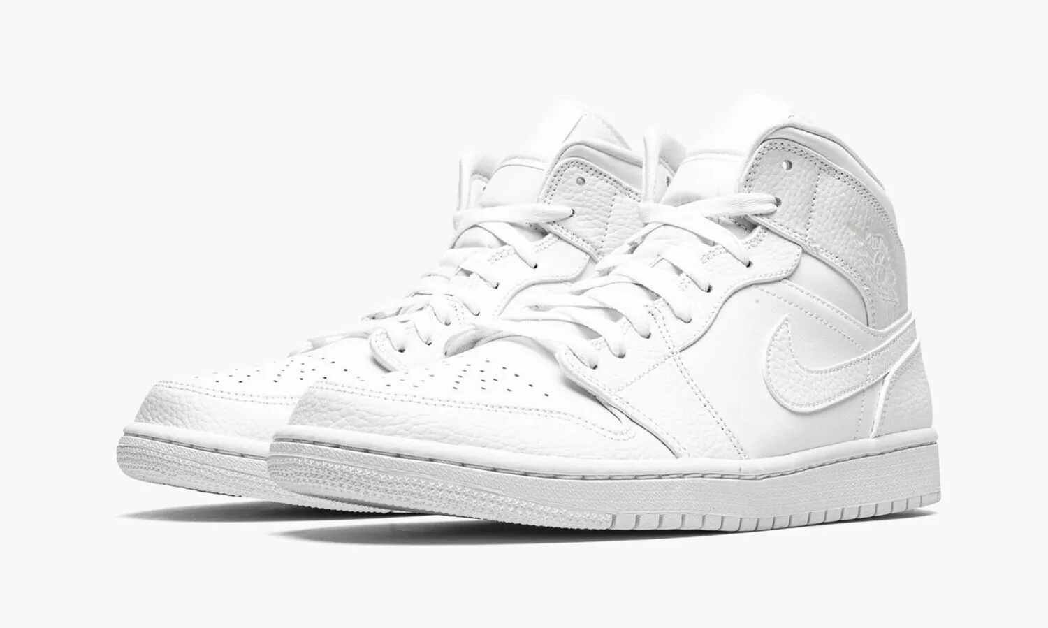 JORDAN 1 MID Triple White - beetsneakers