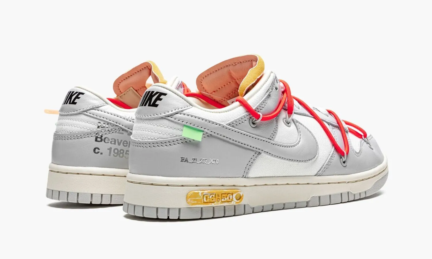 NIKE DUNK LOW Off White Lot 6 - beetsneakers