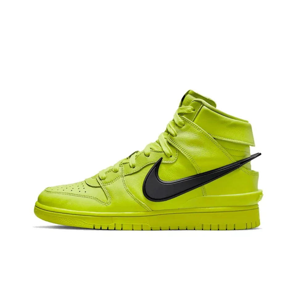 NIKE X AMBUSH DUNK HIGH ATOMIC GREEN SNEAKERS - beetsneakers