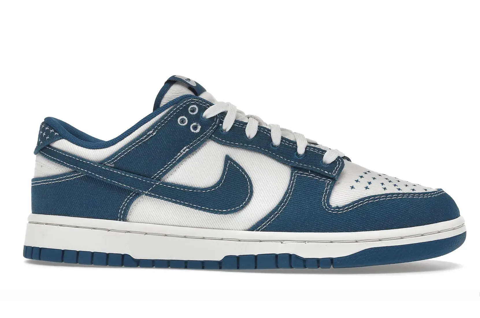Nike Dunk Low Industrial Blue Sashiko - beetsneakers
