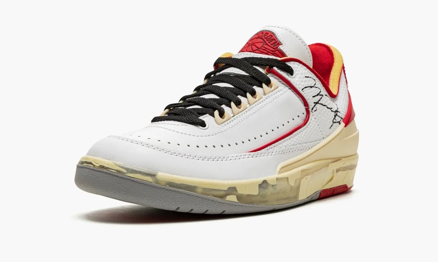 Jordan 2 Low White Varsity Red Black - beetsneakers