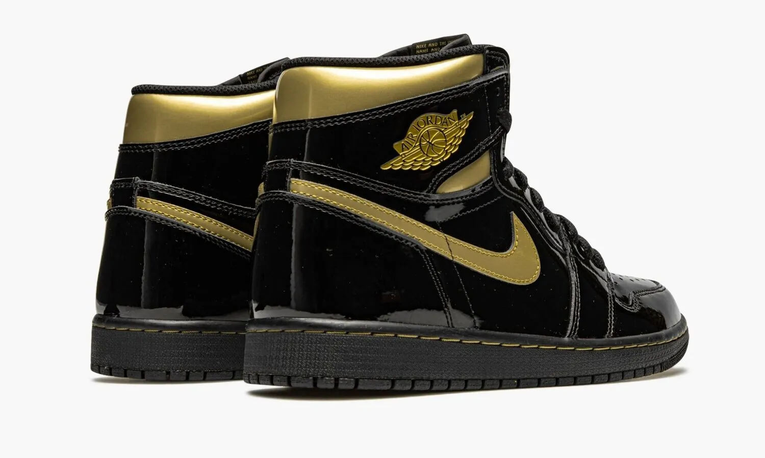JORDAN 1 RETRO HIGH OG Black Metallic Gold - beetsneakers