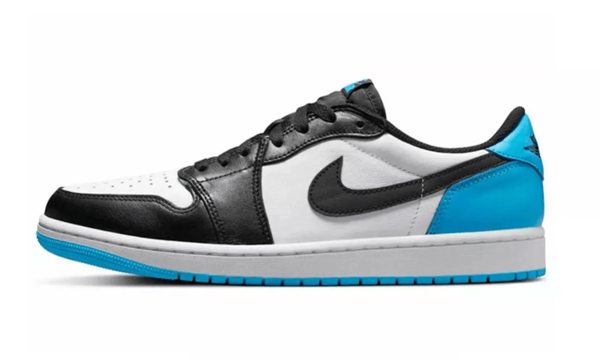 Jordan 1 Retro Low OG Black Dark Powder Blue - beetsneakers