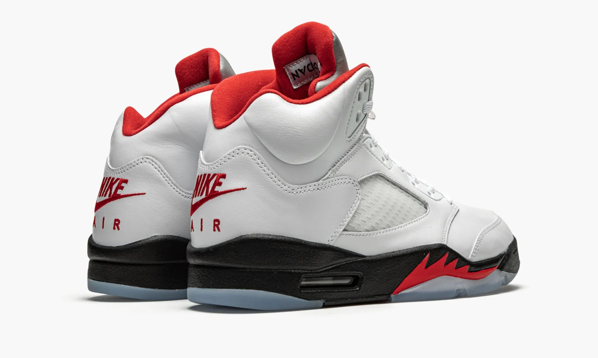 JORDAN 5 RETRO Fire Red Silver Tongue 2020 - beetsneakers