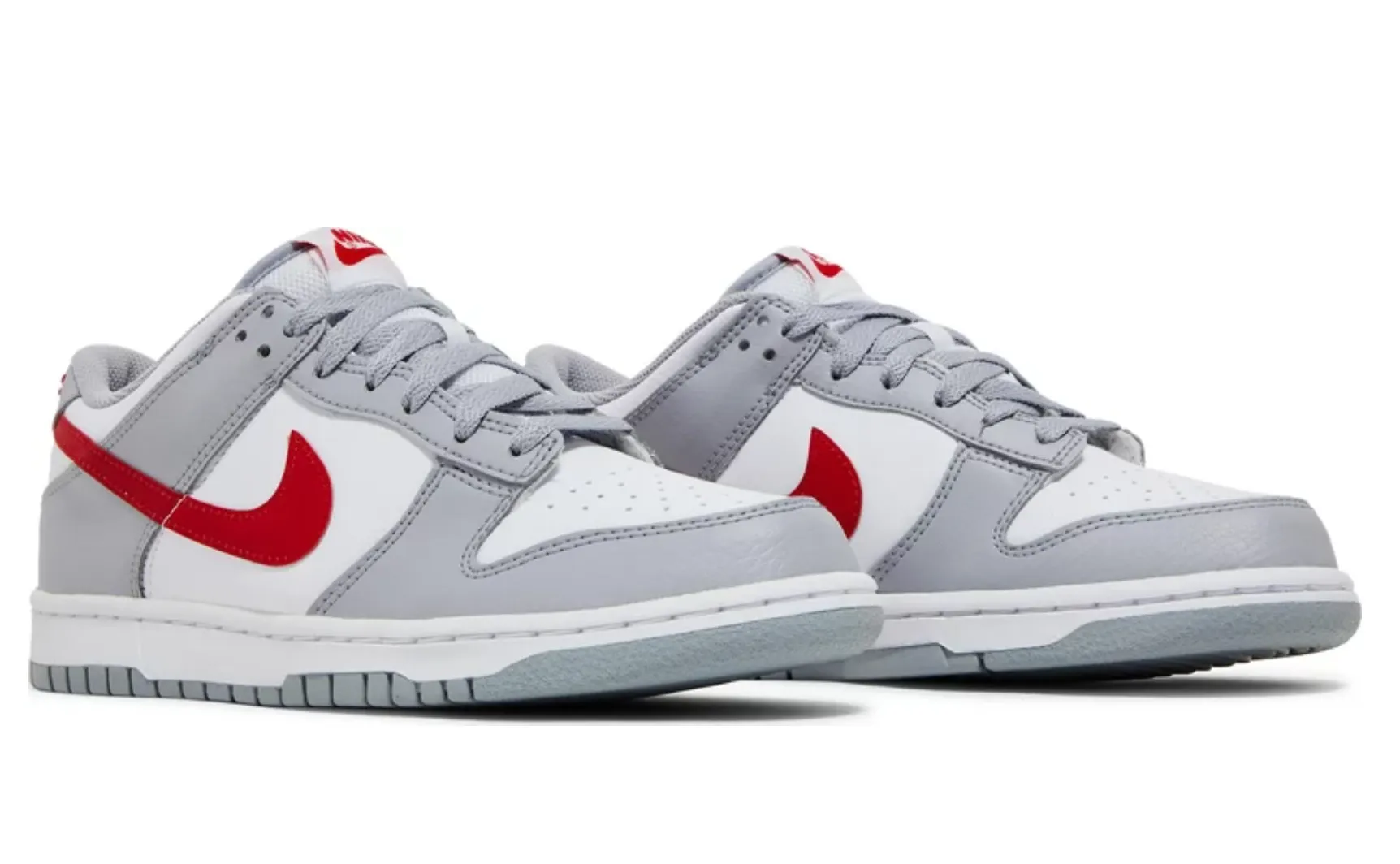 NIKE DUNK LOW GS Grey Red - beetsneakers