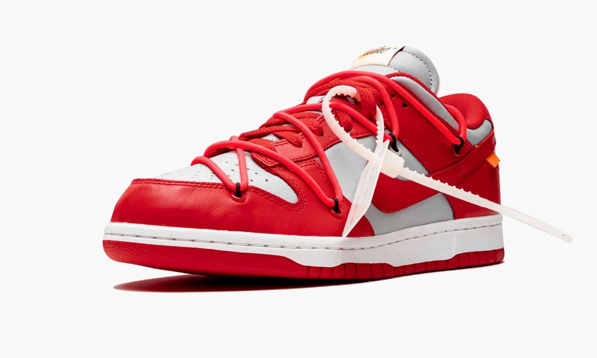 NIKE X OFF WHITE DUNK LOW Off White University Red - beetsneakers