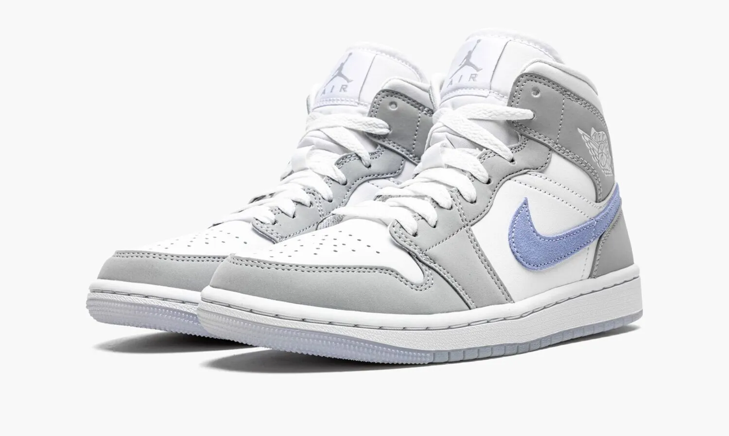 JORDAN 1 MID Wolf Grey Aluminum - beetsneakers
