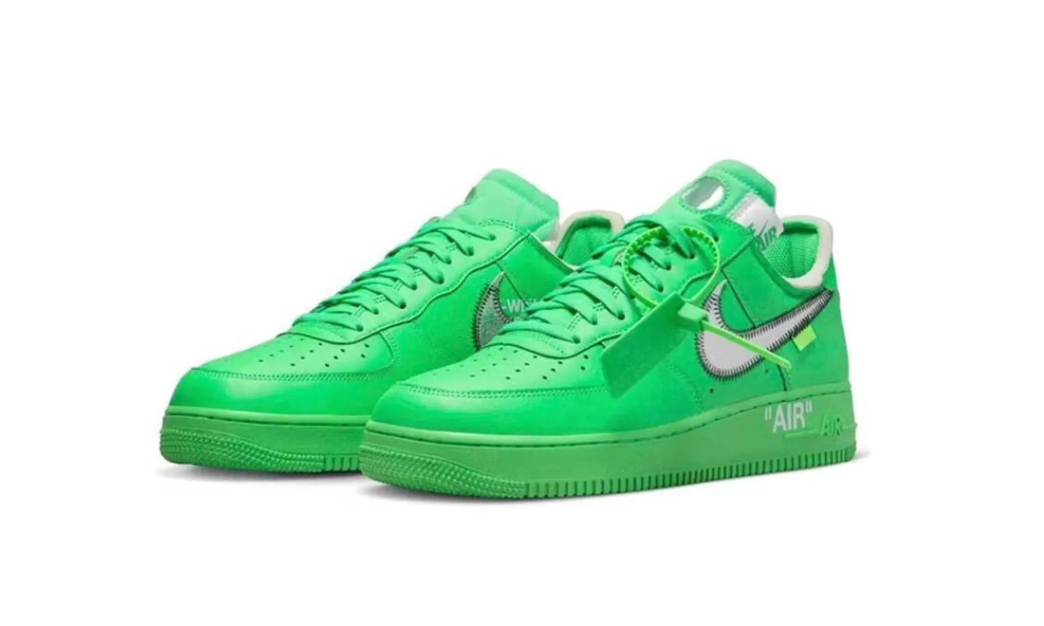 Nike Air Force 1 Low Off White Light Green Spark - beetsneakers