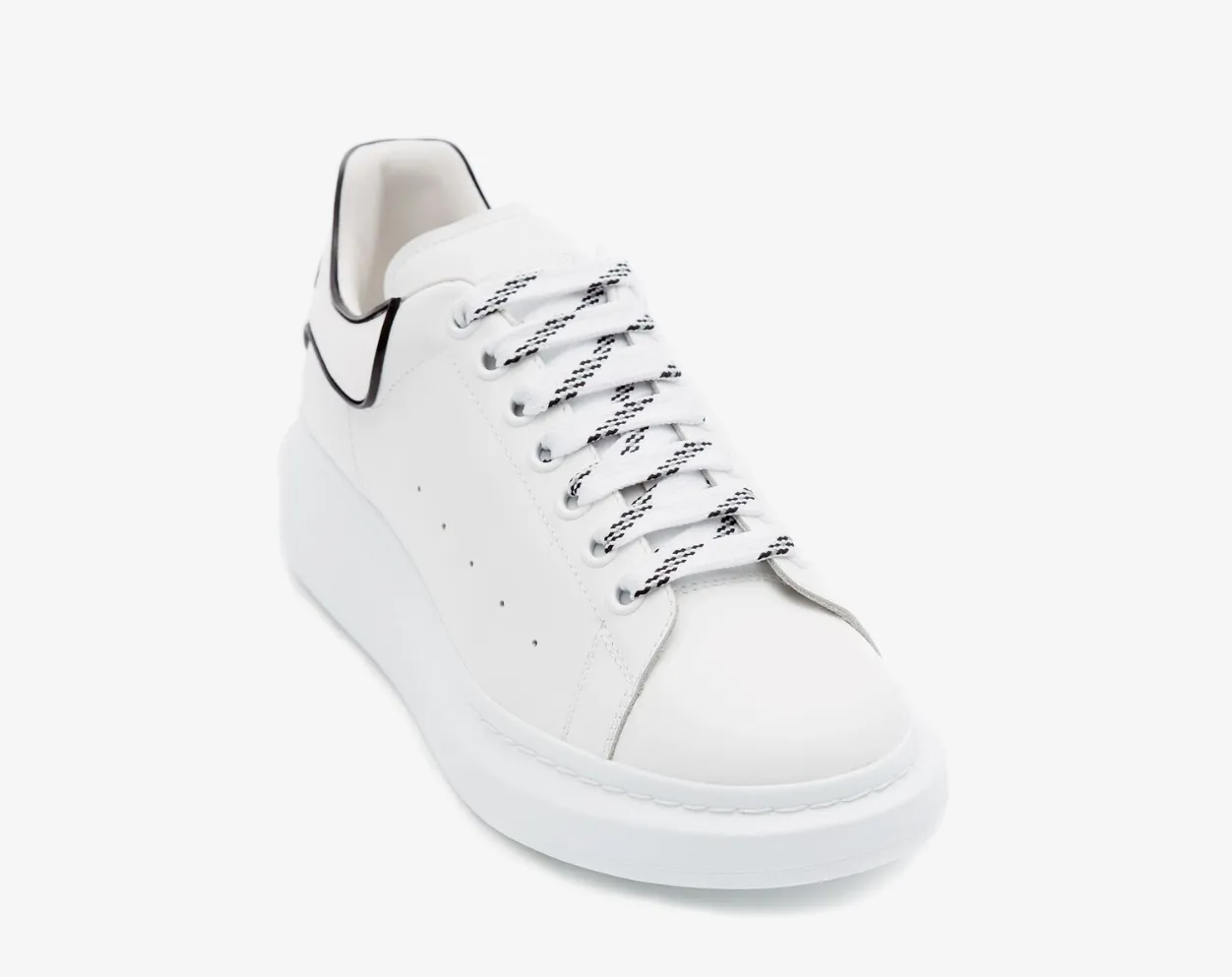 Alexander Mcqueen Men's Oversized Sneaker in White/black - beetsneakers