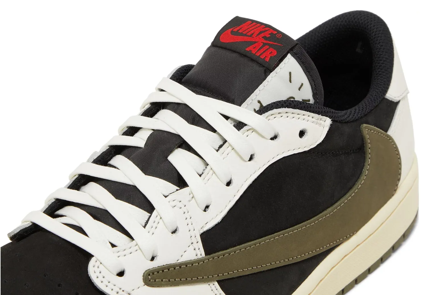Jordan 1 Retro Low OG SP Travis Scott Olive - beetsneakers