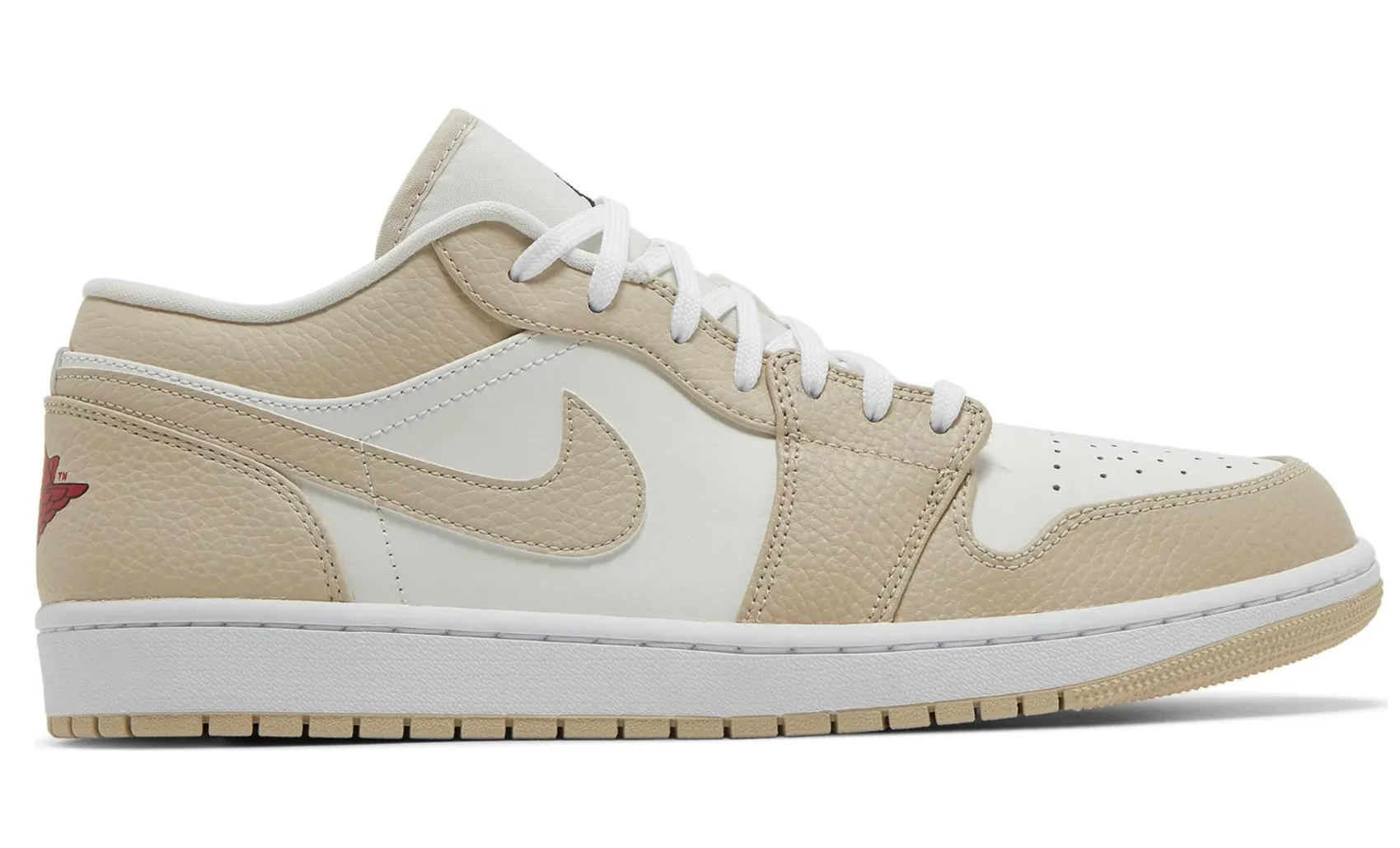 Jordan 1 Low SE Sail Rattan University Red - beetsneakers