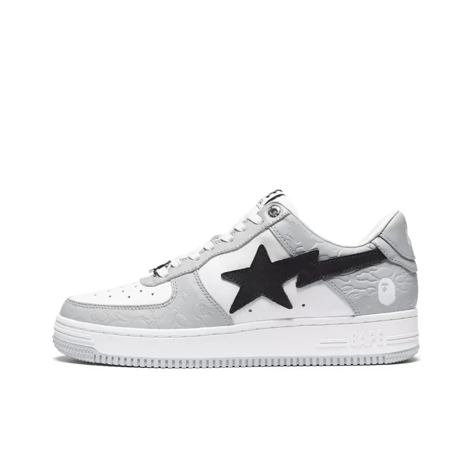 Bape Sta Low Grey Black - beetsneakers