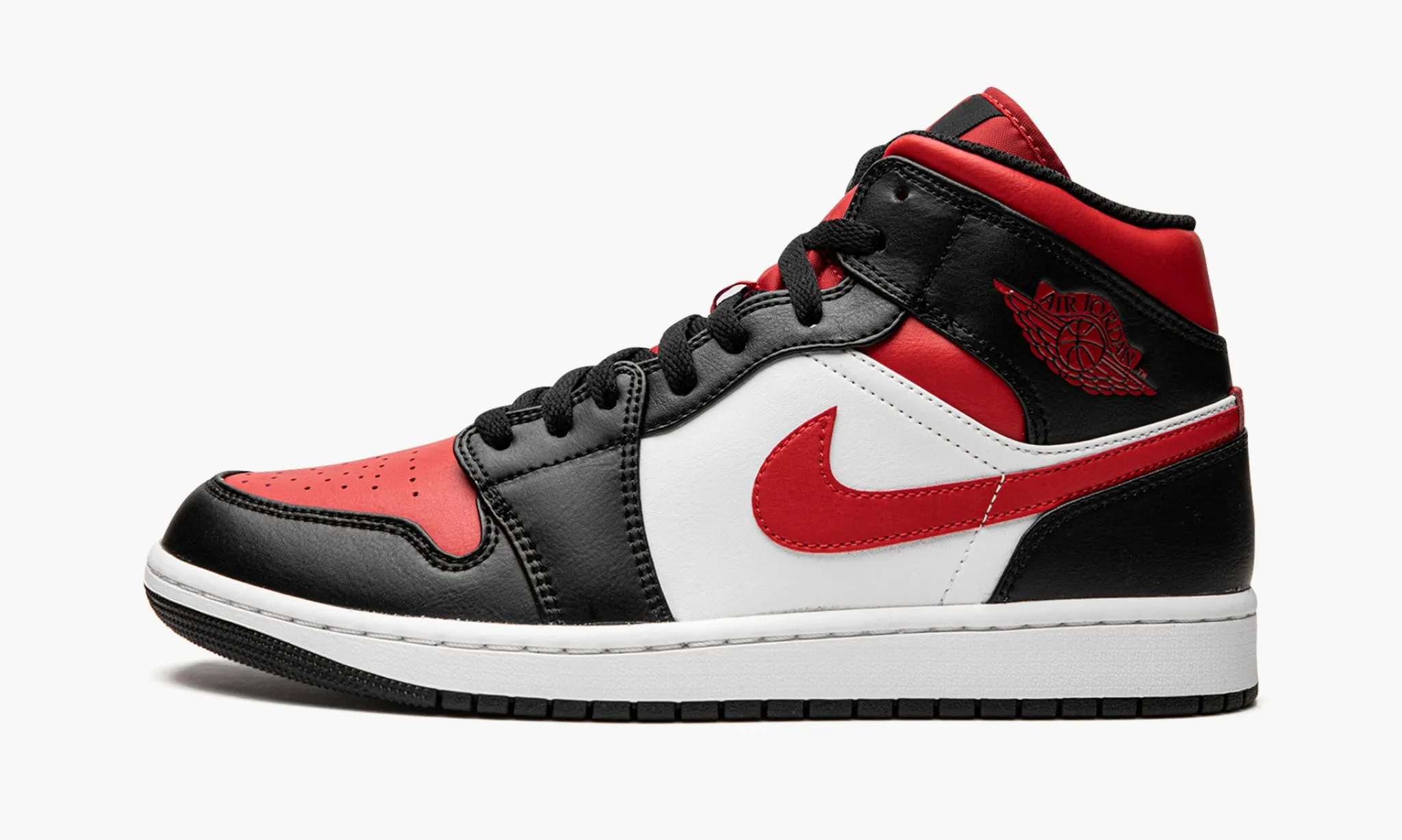 Jordan 1 Mid White Black Red (2022) - beetsneakers