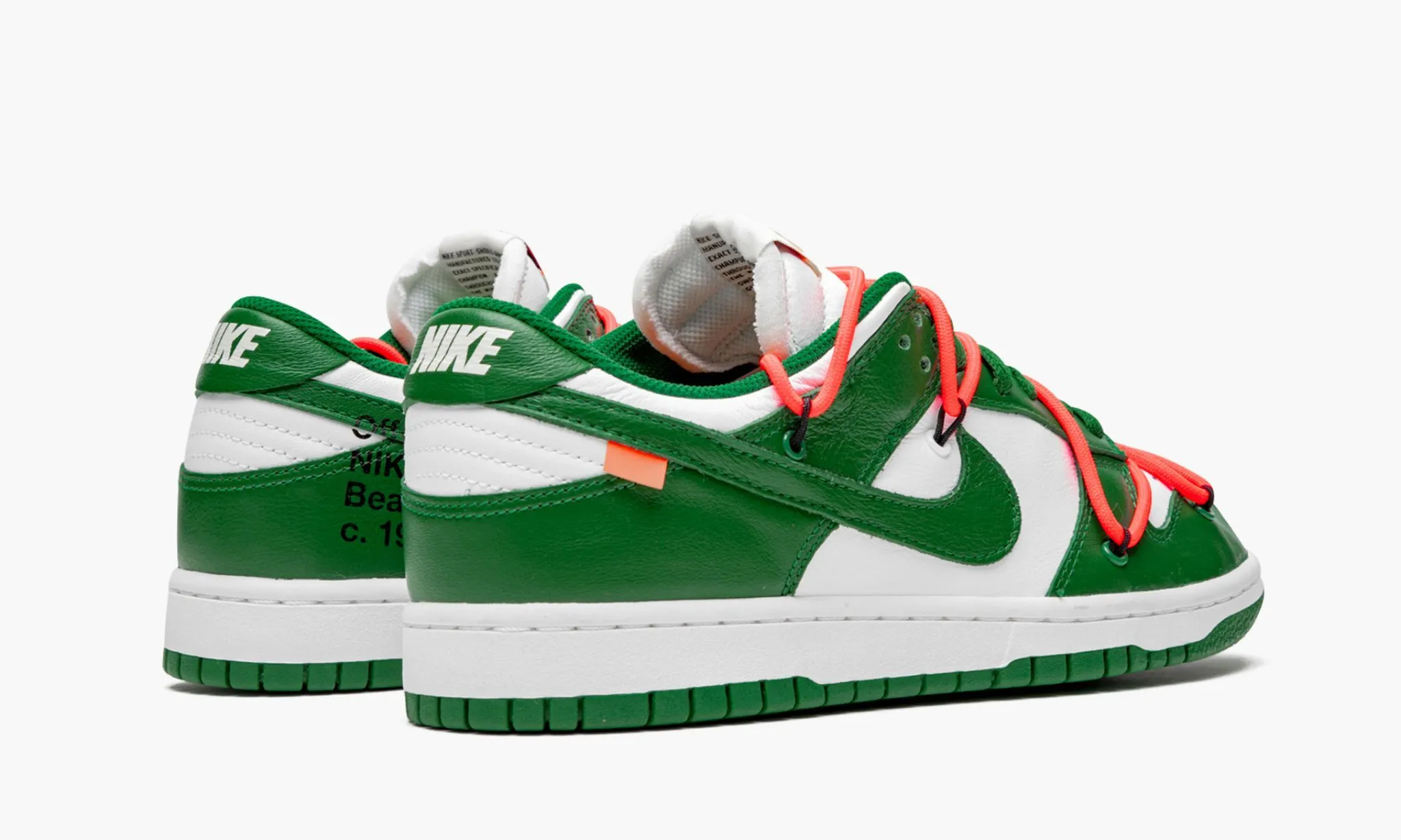 NIKE DUNK LOW Off White Pine Green - beetsneakers