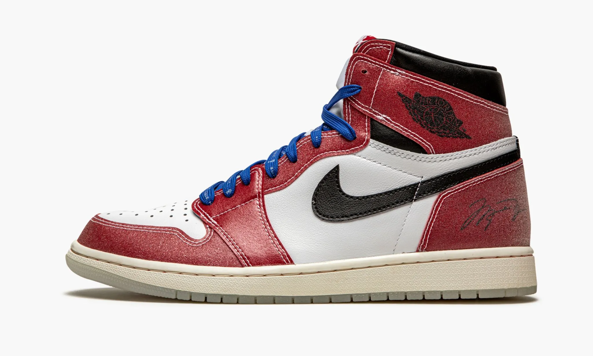 JORDAN 1 RETRO HIGH OG Trophy Room With Blue Laces - beetsneakers