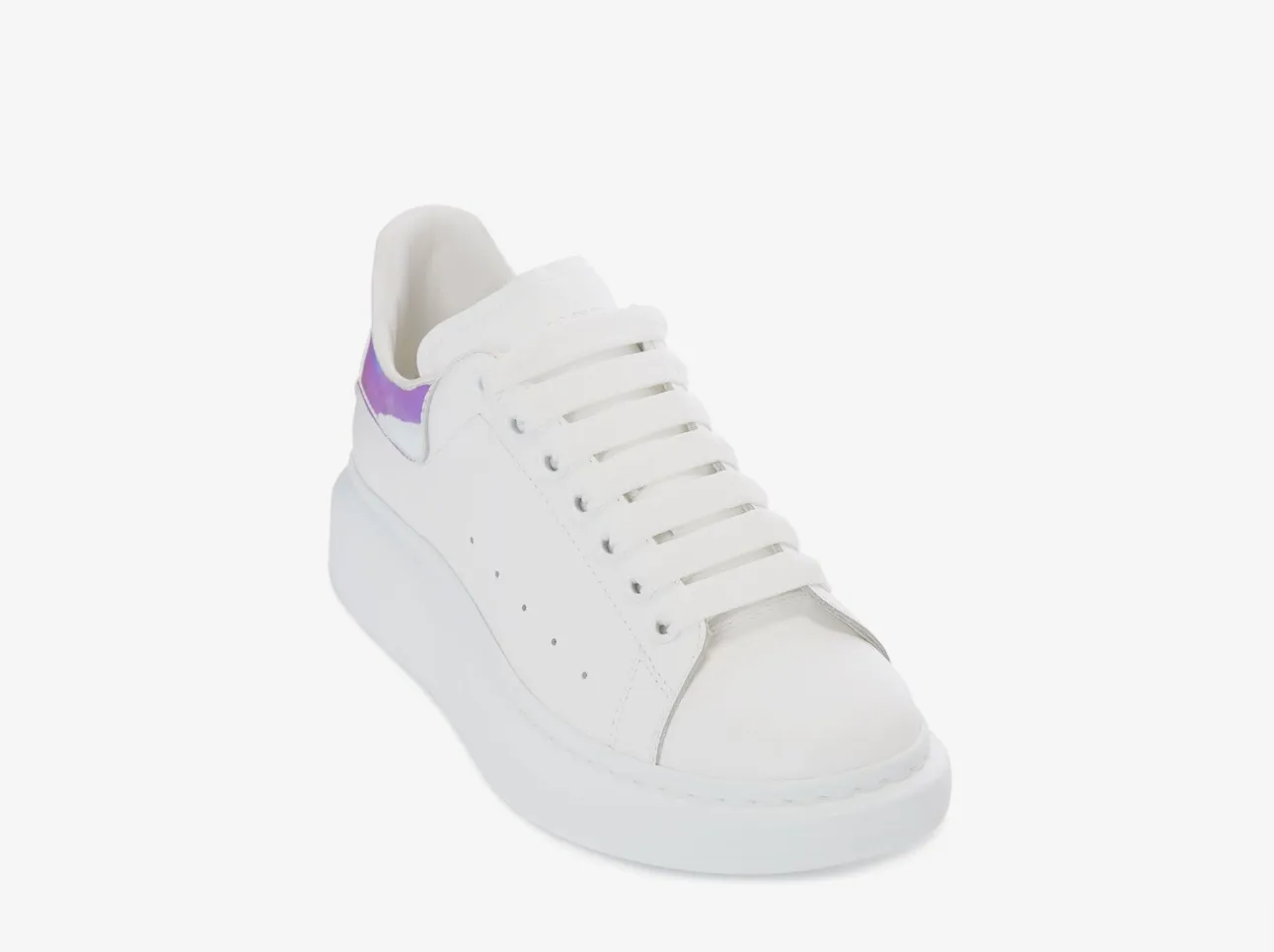 Alexander Mcqueen Men's Oversized Sneaker in White/shock Pink - beetsneakers
