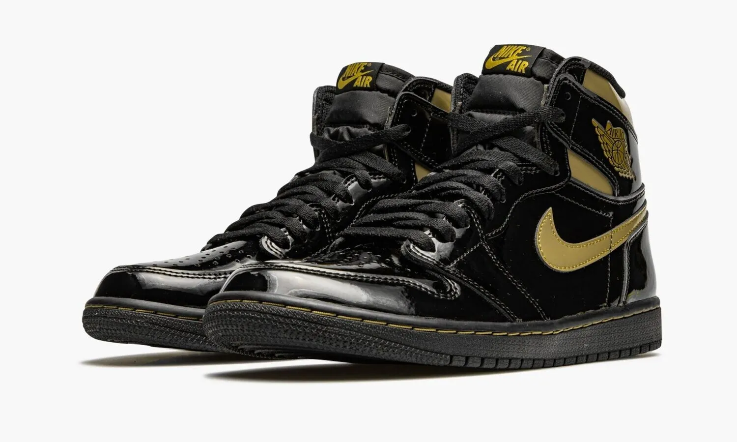 JORDAN 1 RETRO HIGH OG Black Metallic Gold - beetsneakers