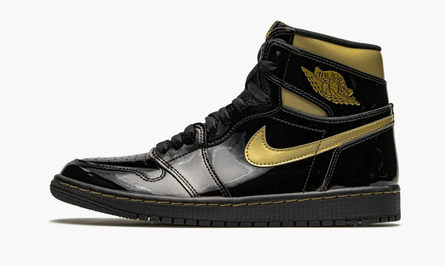 JORDAN 1 RETRO HIGH OG Black Metallic Gold - beetsneakers