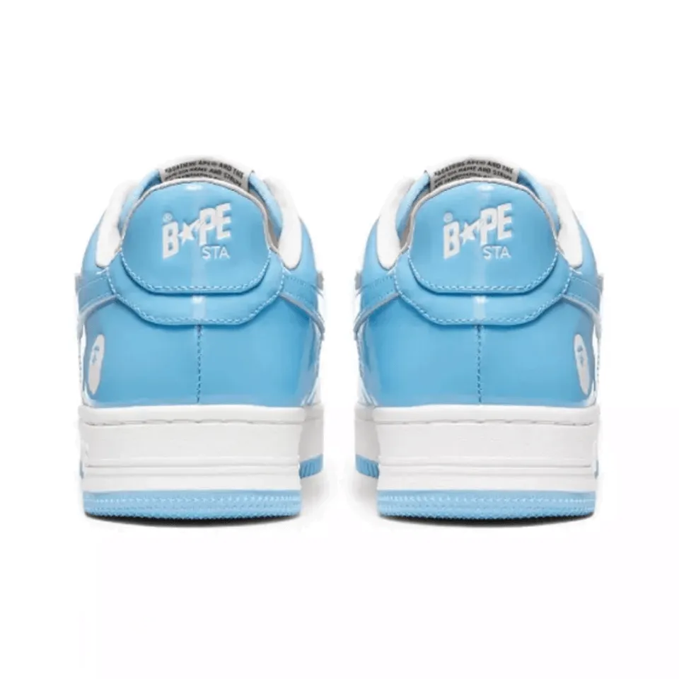 Bape Sta Patent Leather Blue White - beetsneakers