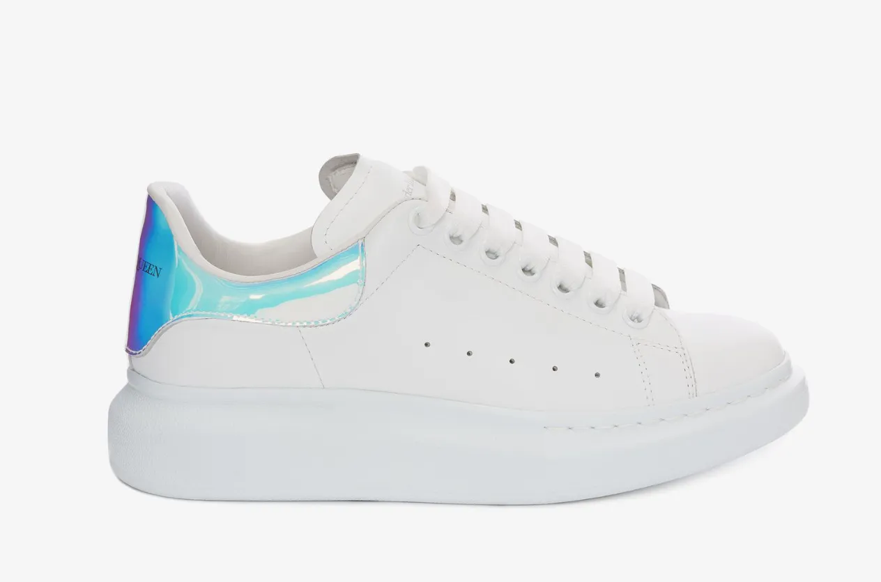 Alexander Mcqueen Men's Oversized Sneaker in White/shock Pink - beetsneakers
