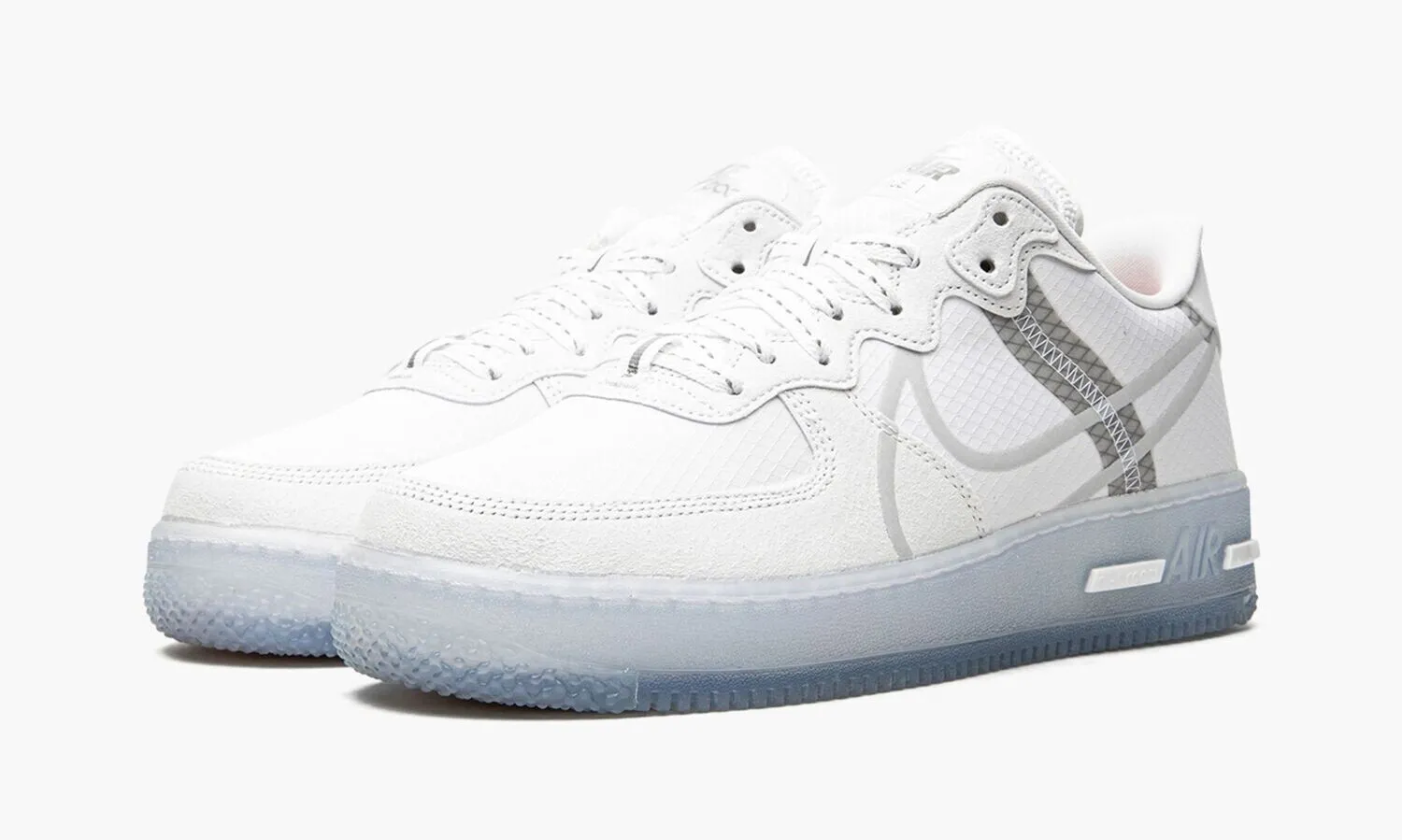 Nike AIR FORCE 1 REACT White Ice - beetsneakers
